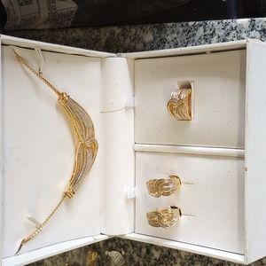 3 pc Jewelry set,gold plated over sterling silver